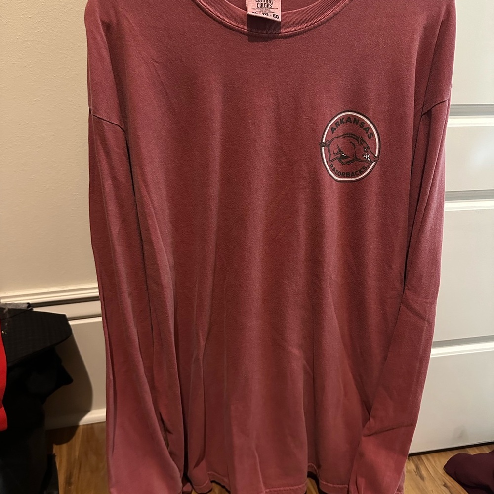 Comfort Colors Arkansas Razorbacks Long Sleeve Shirt